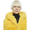 Goldie Women's Faux Fur Jacket, Dandelion - Coats - 6