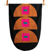 Squares Tapestry, Black/Fuchsia - Wall Décor - 1 - thumbnail