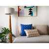Reversible Pointed Grid Lumbar Pillow Cover, Tan/Pink - Decorative Pillows - 3