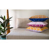 Reversible Dotted Grid Pillow Cover, Fuchsia - Decorative Pillows - 3