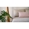 Reversible Pointed Grid Lumbar Pillow Cover, Tan/Pink - Decorative Pillows - 4 - thumbnail