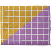 Grid Dog Bed Cover, Marigold/Lilac - Pet Beds - 1 - thumbnail