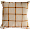 Reversible Pointed Grid Pillow Cover, Tan/Black - Decorative Pillows - 3