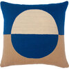 Marianne Circle Pillow Cover, Cobalt - Decorative Pillows - 1 - thumbnail