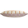 Reversible Pointed Grid Lumbar Pillow Cover, Tan/Pink - Decorative Pillows - 6