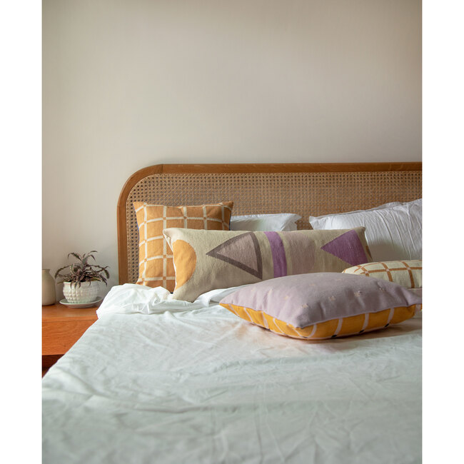 Dana Shapely Lumbar Pillow Cover, Lilac/Lavender