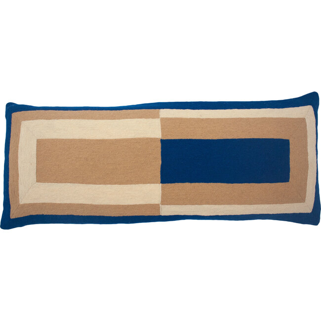 Marianne Lumbar Pillow Cover, Cobalt - Decorative Pillows - 1 - zoom