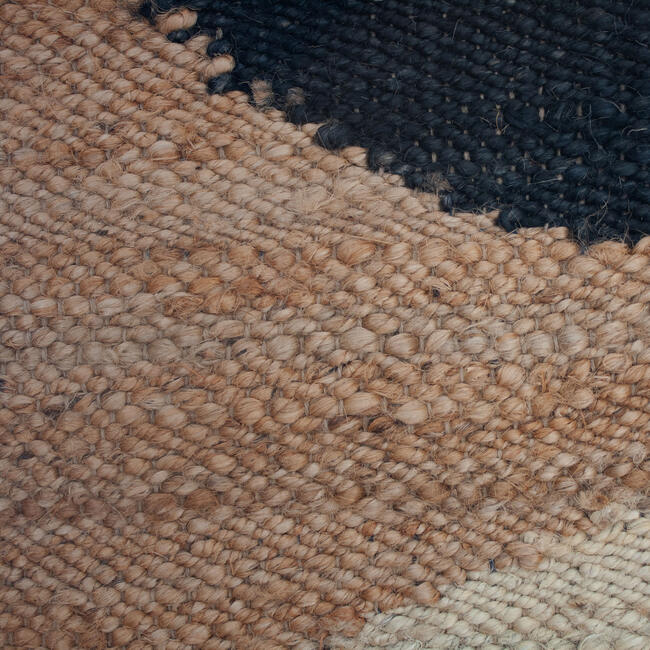 Margeaux Moon Jute Runner Rug, Natural/Black - Rugs - 3