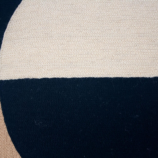 Marianne Circle Pillow Cover, Black - Decorative Pillows - 4
