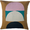 Abstract Arch Pillow, Tan/Multi - Decorative Pillows - 1 - thumbnail
