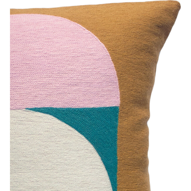 Abstract Arch Pillow, Tan/Multi - Decorative Pillows - 3