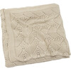 Bamboo Knit Baby Blanket, Beige - Blankets - 1 - thumbnail