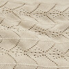 Bamboo Knit Baby Blanket, Beige - Blankets - 4