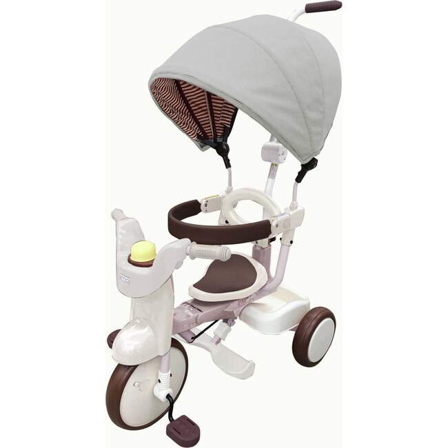 3-in-1 Folding Tricycle, Gentle White - Bikes - 1