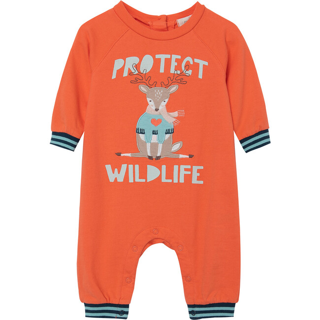 The Nature Conservancy X Peek Deer Coverall, Orange - Onesies - 1