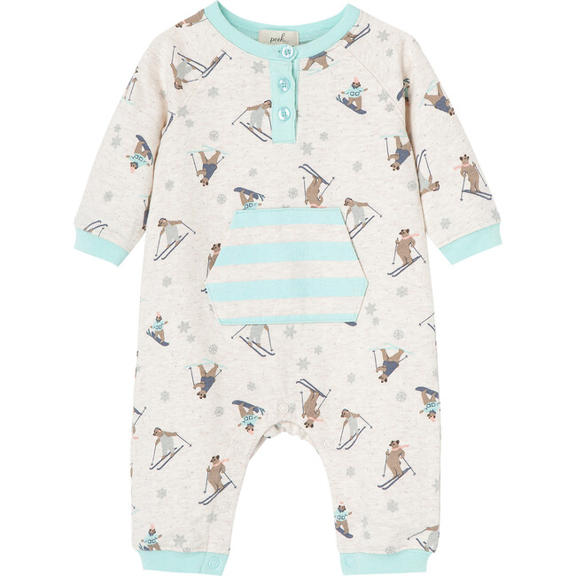 Skiing Puppies Coverall, Print