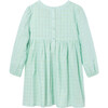 Metallic Checked Dress, Light Blue - Dresses - 2