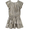 Metallic Dot Dress, Grey - Dresses - 2
