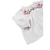 Embroidered Pant Set, Grey - Mixed Apparel Set - 3