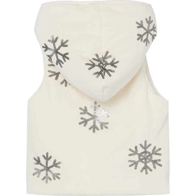 Snowflake Reversible Vest, Off-White