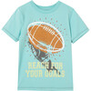 Football Tee, Light Blue - Tees - 1 - thumbnail