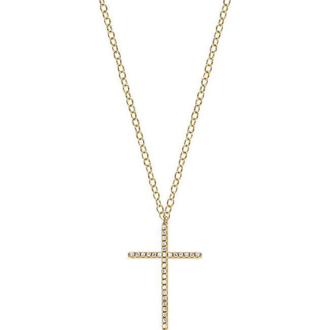 Women's 14K Diamond Cross Necklace