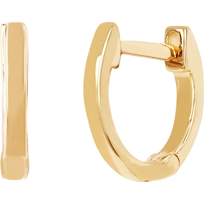 Women's 14K Single Gold Mini Huggie Earring