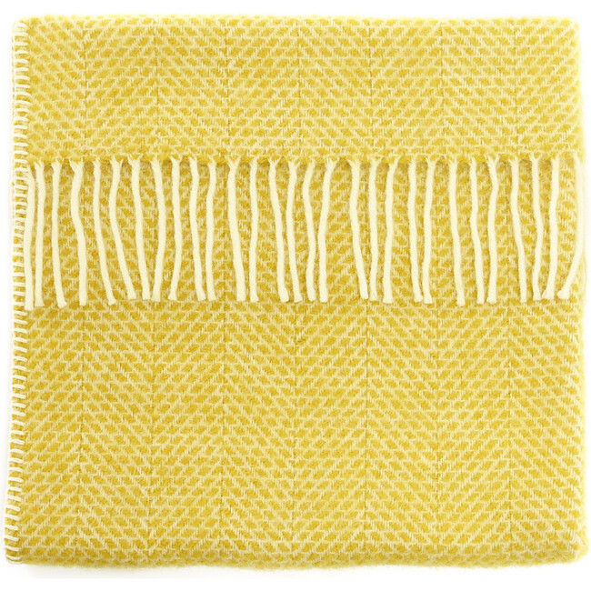 Mornington Wool Baby Blanket, Sunshine Yellow