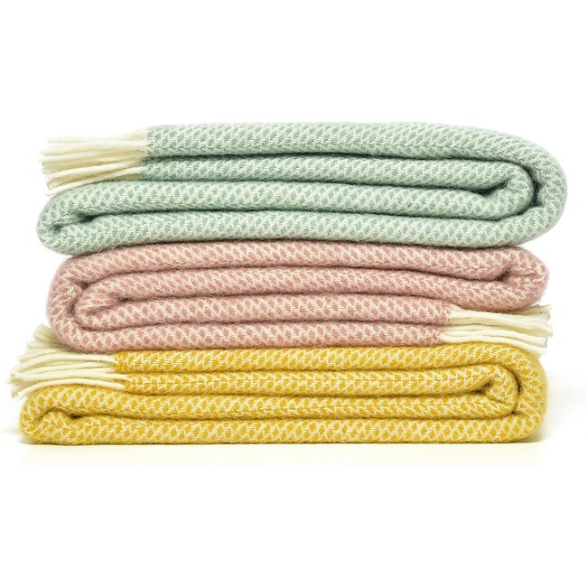 Mornington Wool Baby Blanket, Storm Blue - Blankets - 2