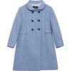 Classic Coat, Pale Blue - Coats - 1 - thumbnail