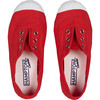 Plum Canvas Sneakers, Red - Sneakers - 2