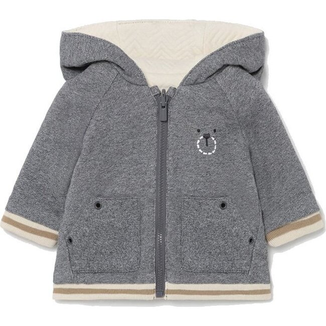 Bulldog Reversible Jacket, Gray - Jackets - 2