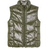 Reversible Puffer Vest, Green - Vests - 1 - thumbnail
