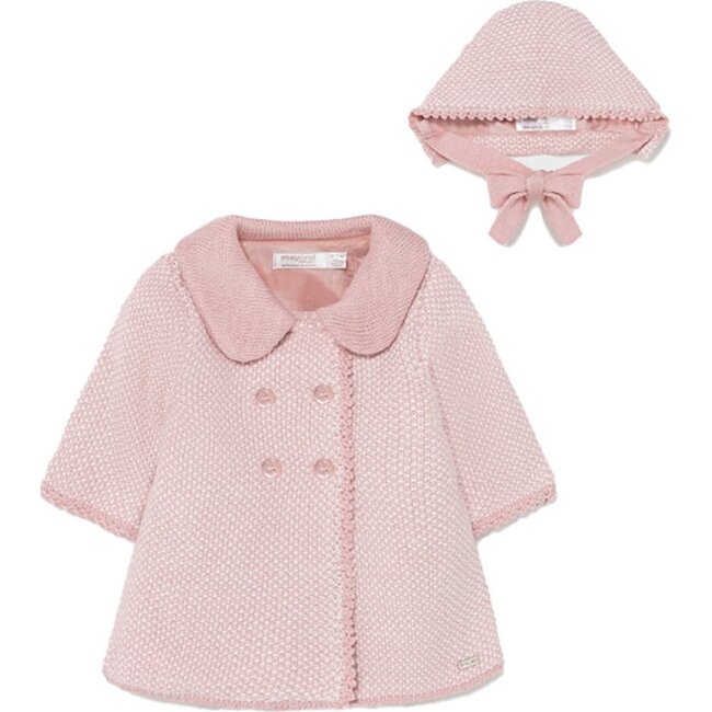 Rose Elegenat Coat, Pink - Coats - 1