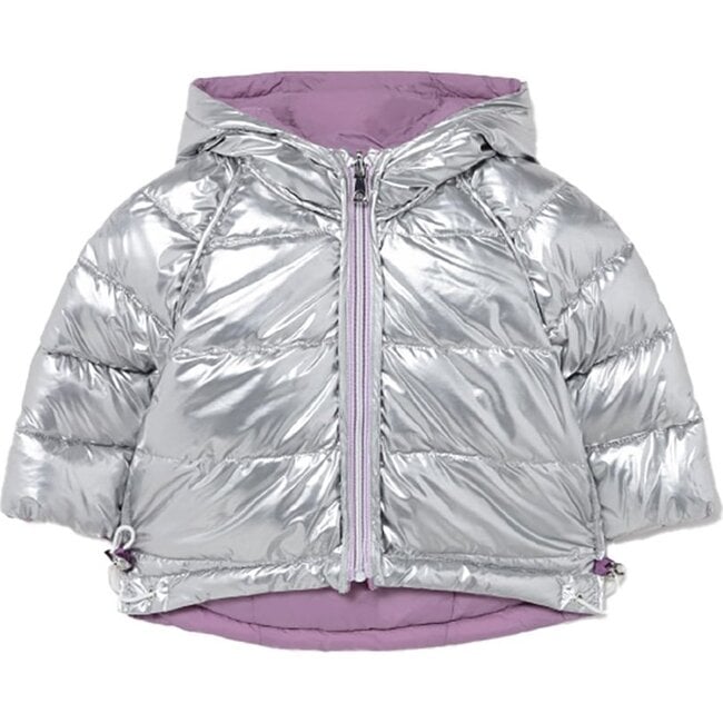Reversible Coat, Silver - Coats - 1