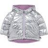 Reversible Coat, Silver - Coats - 1 - thumbnail