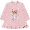 Playtime Fleece Dress, Pink - Dresses - 1 - thumbnail