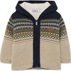 Oak Knit Jacket, Beige - Jackets - 1 - thumbnail