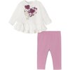 Floral Outfit Set, White - Mixed Apparel Set - 1 - thumbnail