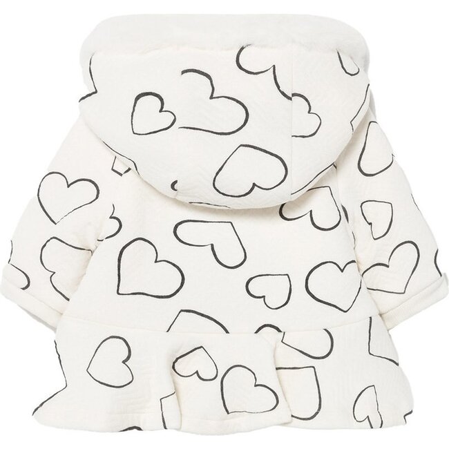 Heart Hoodie, Cream - Sweatshirts - 2