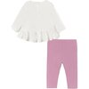 Floral Outfit Set, White - Mixed Apparel Set - 2