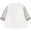 Little Mice Fleece Dress, White - Dresses - 2