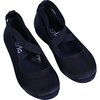 Satin Ballerina Flats, Black - Flats - 2