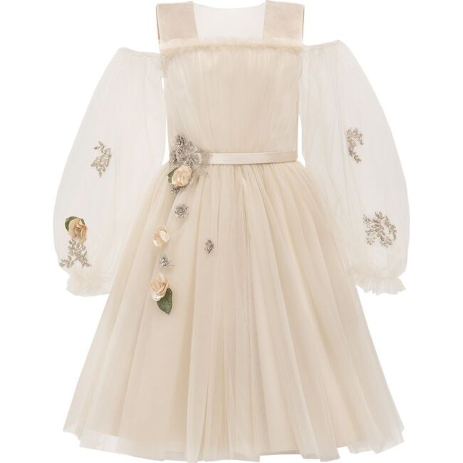 Serramonte Dress, Beige - Dresses - 1