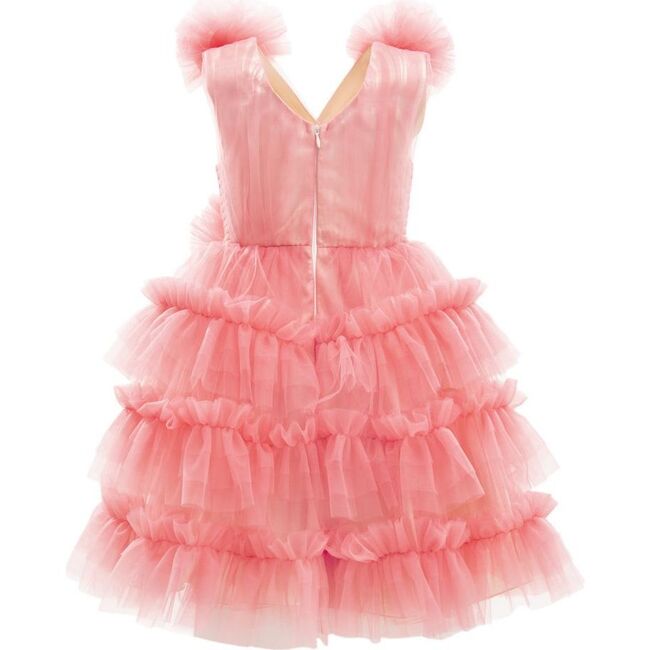 Corinne Ruffle Dress, Fuchsia - Dresses - 2