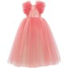 Altura Tulle Dress, Fuchsia - Dresses - 1 - thumbnail