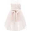 Auzerais Bow Dress, Rose - Dresses - 2