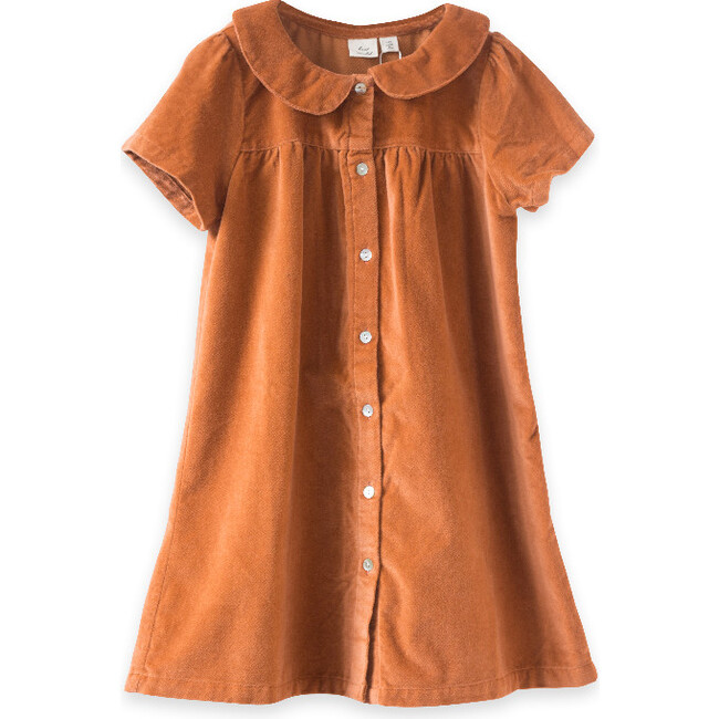 Fae Dress, Rust Velvet - Dresses - 1