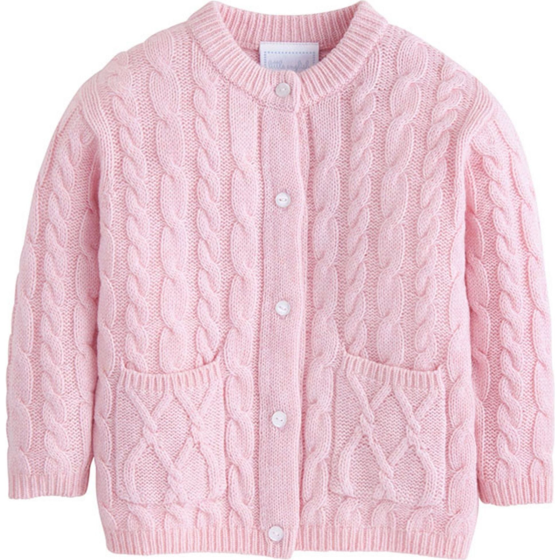 Classic Cashmere Cardigan, Light Pink - Sweaters - 1