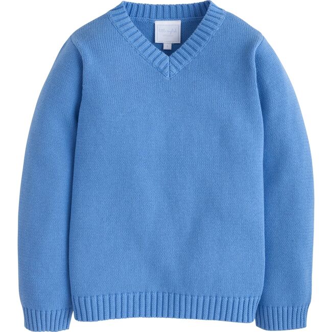 V-Neck Sweater, Airy Blue - Sweaters - 1